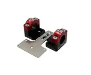 Stuurklemmen 28mm Met Dashboardhouder KRM Zwart / Rood