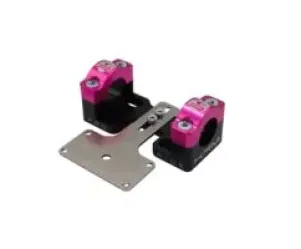 Stuurklemmen 28mm Met Dashboardhouder KRM Zwart / Roze