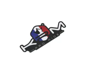 Sticker KRM Pro Ride Blauw/ Wit / Rood