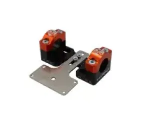 Stuurklemmen 28mm Met Dashboardhouder KRM Zwart / Oranje