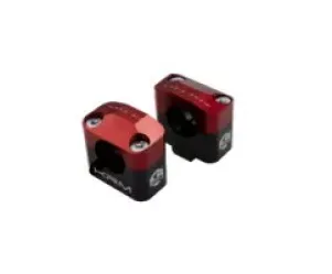 Stuurklemmen 28mm KRM Zwart / Rood
