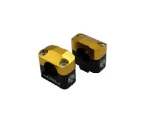 Stuurklemmen 28mm KRM Zwart / Or