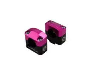 Stuurklemmen 28mm KRM Zwart / Roze