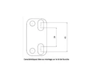 Stuurklemmen 28mm KRM Zwart / Roze
