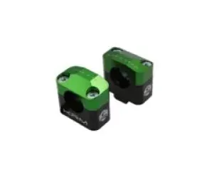 Stuurklemmen 28mm KRM Zwart / Groen