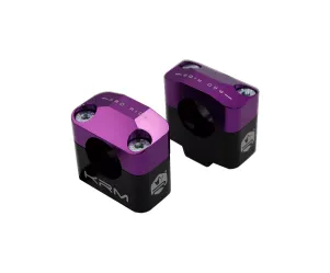 Stuurklemmen 28MM KRM Zwart/ Paars