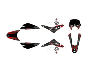 Stickerset KRM Rood Derbi  X-treme 2011 - 2017