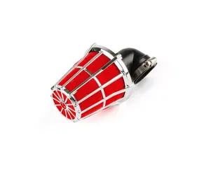 Luchtfilter Hexa Hoek 90 Deg. D.35MM Cchroom / Rood