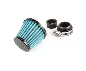 Luchtfilter Power Straight D.35MM Carbon / Blauw