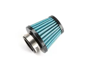 Luchtfilter Power Straight D.35MM Carbon / Blauw