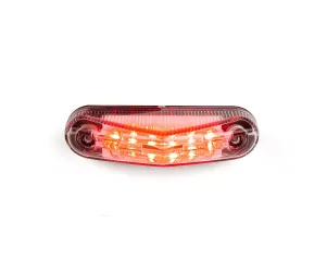 Achterlichtdriehoek Universelle Witte Lens Met Rode Leds (X6) CE-Markering