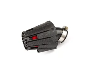 Luchtfilter E5 Hoek 45 Deg. D.35MM Matte Carbon / Rood