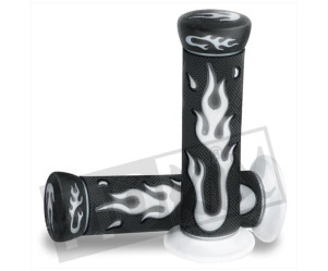 Handvatset Flame - Custom zwart grijs