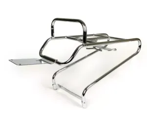 Achterrek MOTO NOSTRA Horizontale Reservewielhouder Vespa PX80, PX125, PX150, PX200 Chroom