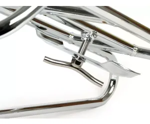 Achterrek MOTO NOSTRA Horizontale Reservewielhouder Vespa PX80, PX125, PX150, PX200 Chroom