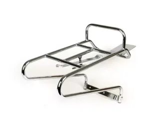 Achterrek MOTO NOSTRA Horizontale Reservewielhouder Vespa PX80, PX125, PX150, PX200 Chroom