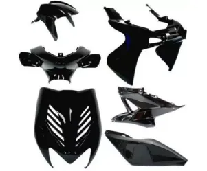 Aerox Kappenset - Zwart Metallic (8 delig)