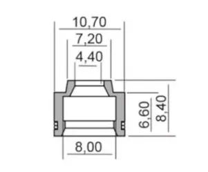 Klepseal Sym / Peugeot 4T - Origineel - SYM 12209-H6B-900
