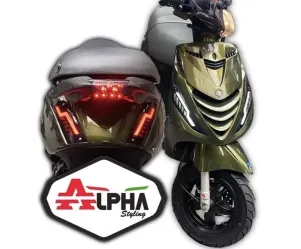 Alpha Matrix LED knipperlicht Zip voorkant (smoke / weglopend)
