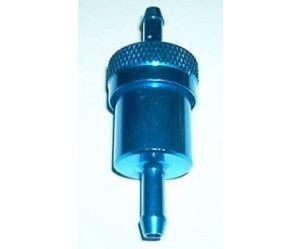 Benzinefilter - Aluminium - Blauw - 6 mm Aansluiting