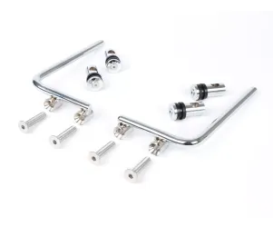 Windscherm beugels Moto Nostra - Vespa PX80, PX125, PX150, PX200, T5 Classic, LML 125 150 Star Stella Chroom