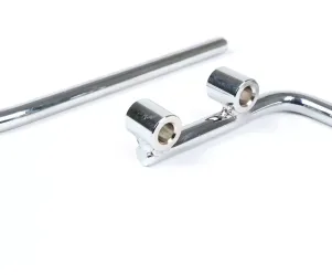 Windscherm beugels Moto Nostra - Vespa PX80, PX125, PX150, PX200, T5 Classic, LML 125 150 Star Stella Chroom