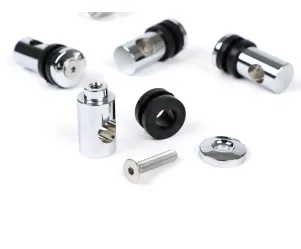 Windscherm beugels Moto Nostra - Vespa PX80, PX125, PX150, PX200, T5 Classic, LML 125 150 Star Stella Chroom