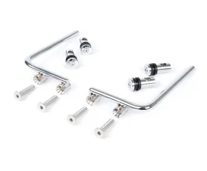 Windscherm beugels Moto Nostra - Vespa PX80, PX125, PX150, PX200, T5 Classic, LML 125 150 Star Stella Chroom