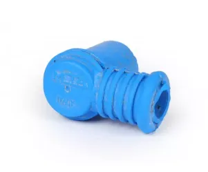 Bougiedop Polini siliconen kort blauw