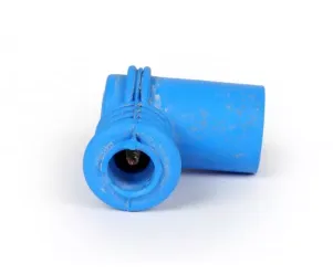 Bougiedop Polini siliconen kort blauw