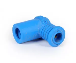 Bougiedop Polini siliconen kort blauw
