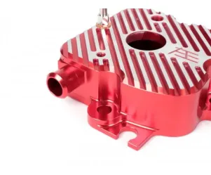 buitenste cilinderkop v1.1  heikotuning rood 45 geslepen piaggio 125 180 cc 2 takt lc
