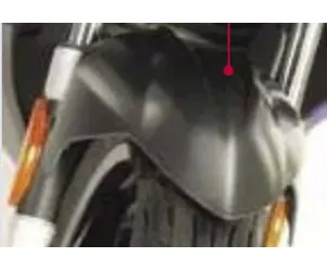 Voorspatbord Carbon Peugeot Jetforce origineel zwart