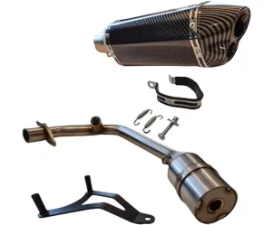 Sport uitlaat Carbon look - Piaggio Zip/Vespa 4T e4 iGet