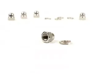 dopmoerenset voor velg vespa (type px)  BGM original, rvs  m8   sb=13mm