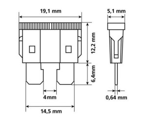 Zekeringen assortiment steek 14.5mm 7.5 - 30A
