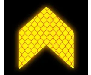 Reflecterende sticker - Pijl - Kleur: Geel