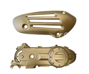 Carterdeksel + Hitteschild Vespa Primavera/Sprint - Mat goud