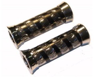 Handvatset - Chroom zwart met ringen