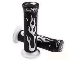 Handvatset Flame - Custom zwart wit