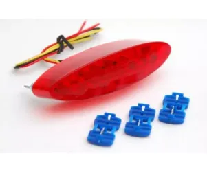 Achterlicht Uni Ovaal Led CE Rood (benelux only) Only Benelux