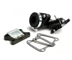 inlaatspruitstuk  BGM pro v2  peugeot 50cc (verticale cilinder)   speedfight1 50 cc lc, speedfight2 50 cc lc, xfight 50, speedfight1 50 cc ac, speedfight2 50 cc ac, tkr50, trekker50, vivacity50, elyseo50, squab50, sv50, zenith , buxy50, elystar50, loo