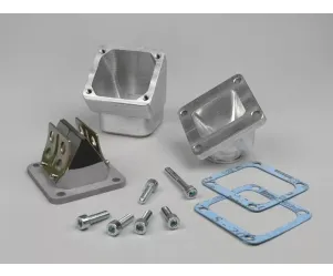 inlaatspruitstukset  incl membraanblok   mmw piaggio 2 takt maxi cs=36mm voor  carb ø=28