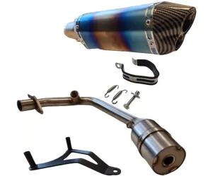 Uitlaat Alpha Styling - Piaggio Zip / Vespa Sprint 4T -  iGet Euro 4 (Multicolor / Carbon)