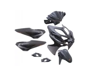 Kappenset Yamaha Aerox 2014 / Aerox R - Zwart metallic