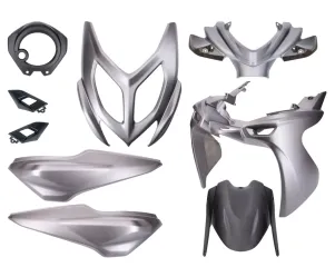 Kappenset Yamaha Aerox 2014 / Aerox R - Mat-grijs (9-delig)
