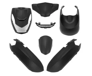 Kappenset Peugeot Kisbee mat zwart (B-kwaliteit)