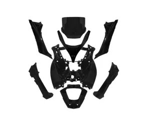 Kappenset Piaggio MP3 Mat zwart 125 - 500cc