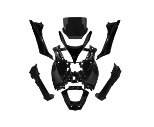 Kappenset Piaggio MP3 zwart (glans)125 - 500cc