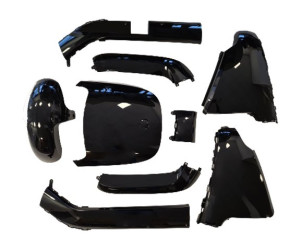 Kappenset voor Segway E110 / E125 - 9 delig - Zwat (glans)
